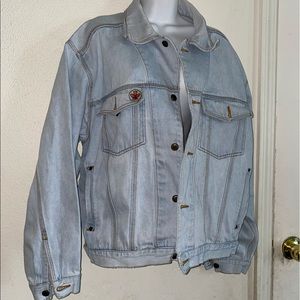 Vintage Bugle boy light wash jean jacket XL